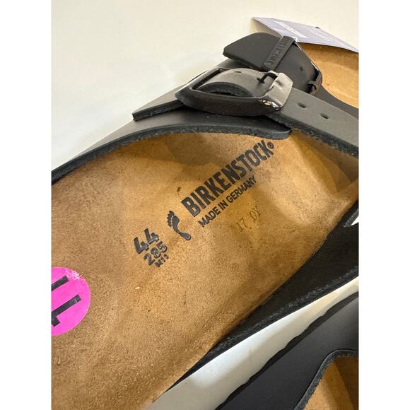 Birkenstock Arizona Black Strap Oiled-Leather Sandals Sz 44/US Men’s 11 NWT main image 8